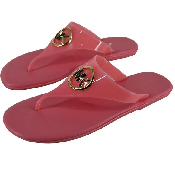 Michael Kors Women's Carmen PVC Jelly Thong Sandal - Picture 2 of 4